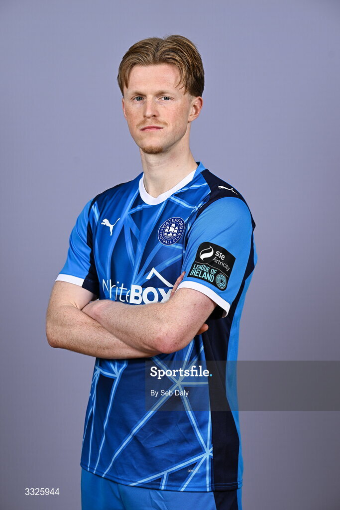 21 January 2026; Jorgen Voilas during a Waterford FC squad portraits session at the SETU Arena in Carriganore, Waterford. Photo by Seb Daly/Sportsfile