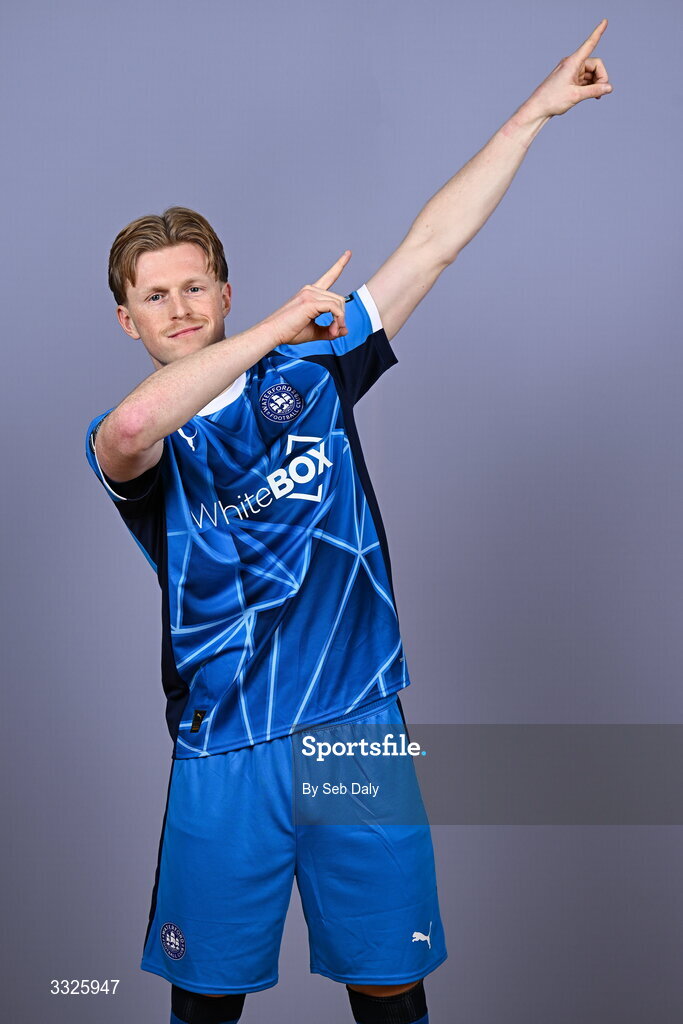 21 January 2026; Jorgen Voilas during a Waterford FC squad portraits session at the SETU Arena in Carriganore, Waterford. Photo by Seb Daly/Sportsfile
