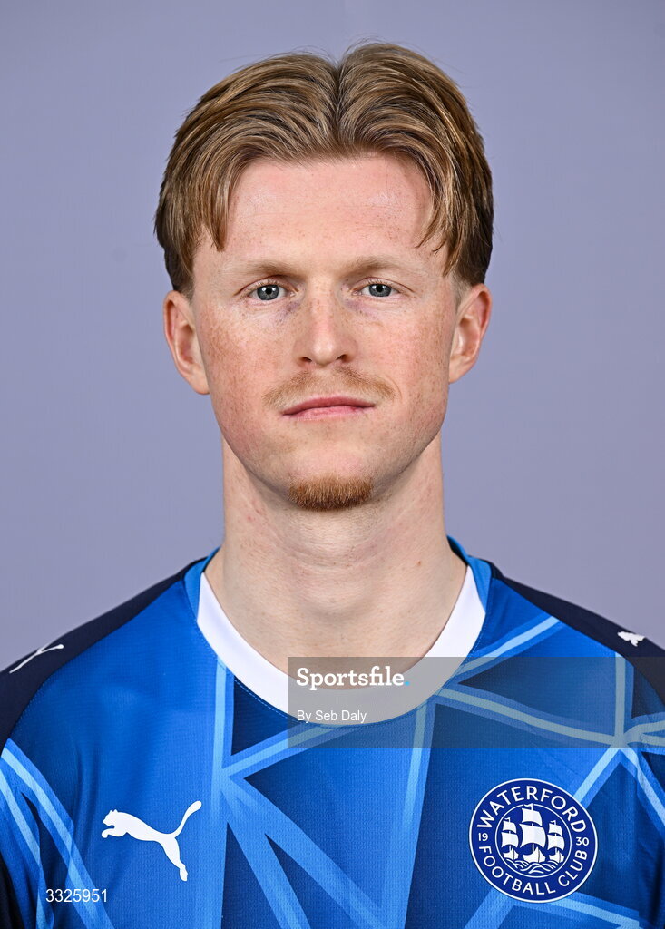 21 January 2026; Jorgen Voilas during a Waterford FC squad portraits session at the SETU Arena in Carriganore, Waterford. Photo by Seb Daly/Sportsfile