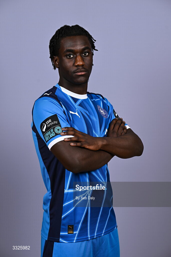 21 January 2026; Mo Oladiti during a Waterford FC squad portraits session at the SETU Arena in Carriganore, Waterford. Photo by Seb Daly/Sportsfile