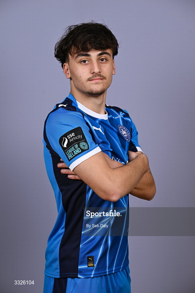 21 January 2026; Orion Cala during a Waterford FC squad portraits session at the SETU Arena in Carriganore, Waterford. Photo by Seb Daly/Sportsfile