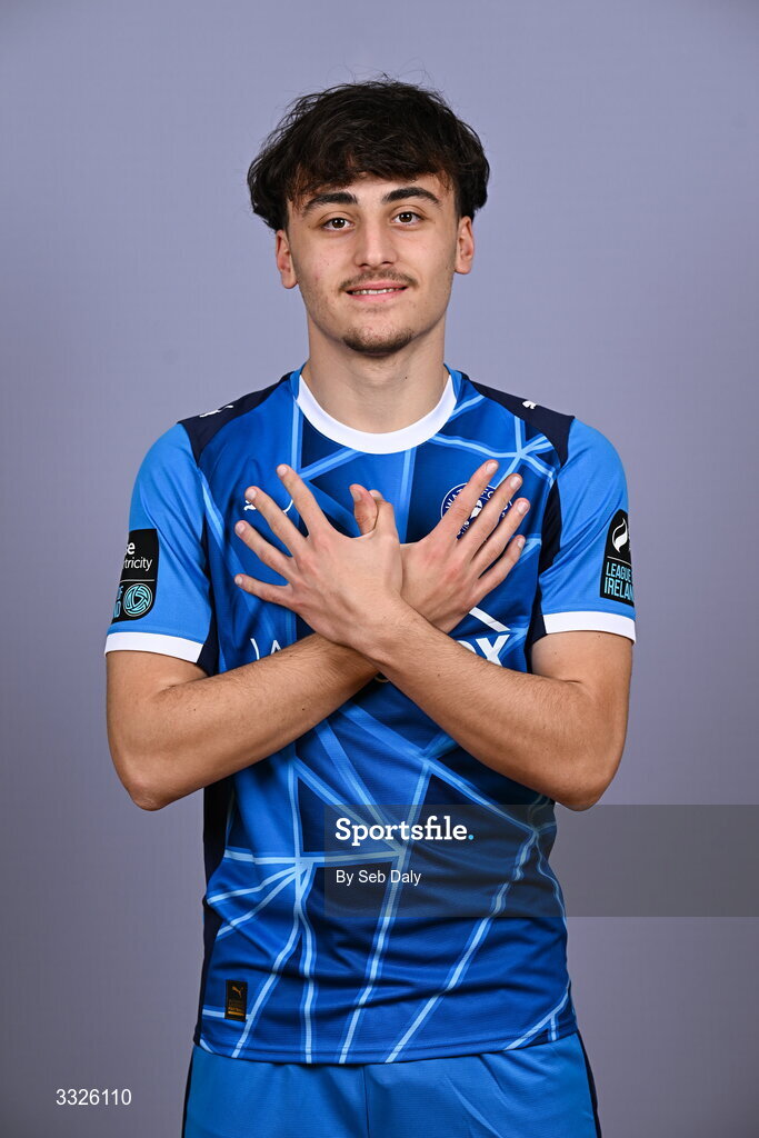 21 January 2026; Orion Cala during a Waterford FC squad portraits session at the SETU Arena in Carriganore, Waterford. Photo by Seb Daly/Sportsfile