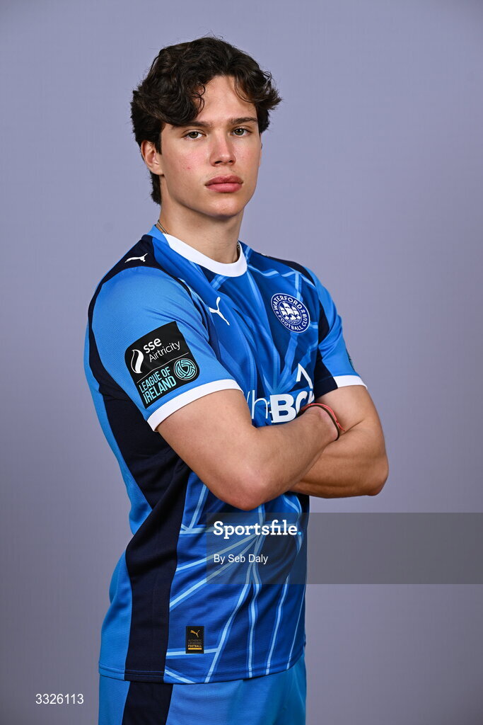 21 January 2026; Benny Couto during a Waterford FC squad portraits session at the SETU Arena in Carriganore, Waterford. Photo by Seb Daly/Sportsfile