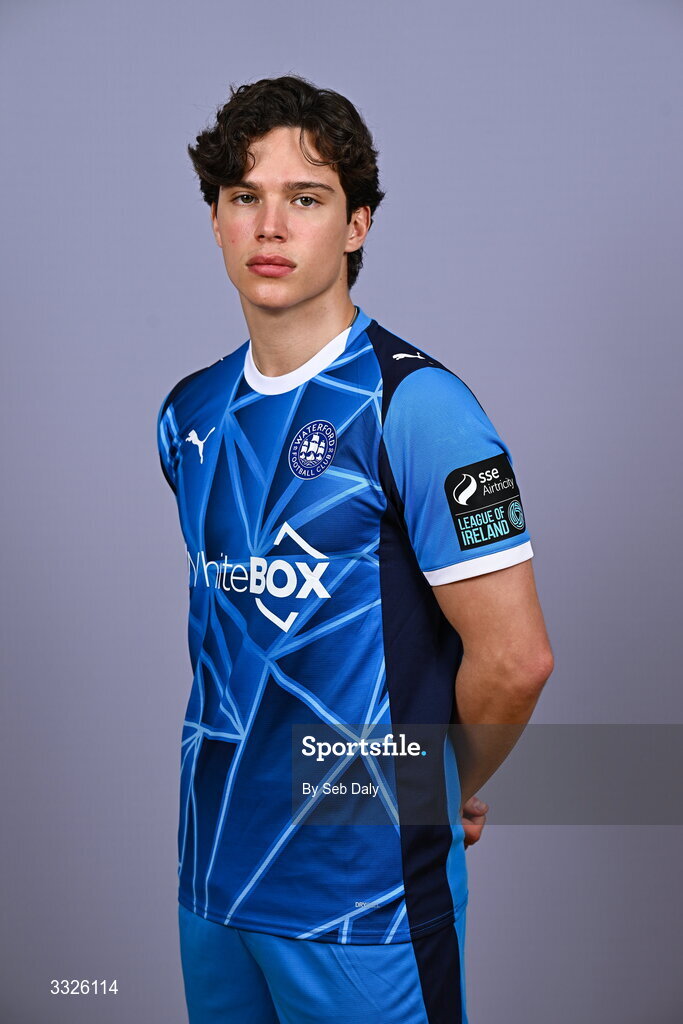 21 January 2026; Benny Couto during a Waterford FC squad portraits session at the SETU Arena in Carriganore, Waterford. Photo by Seb Daly/Sportsfile