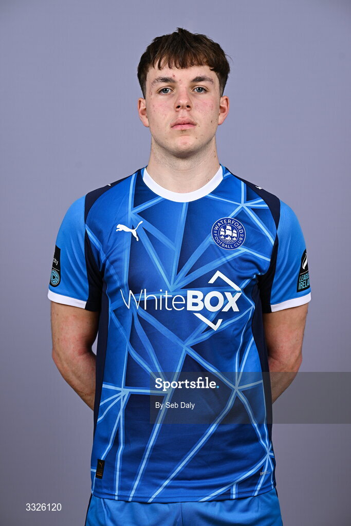 21 January 2026; Alan Zborowski during a Waterford FC squad portraits session at the SETU Arena in Carriganore, Waterford. Photo by Seb Daly/Sportsfile