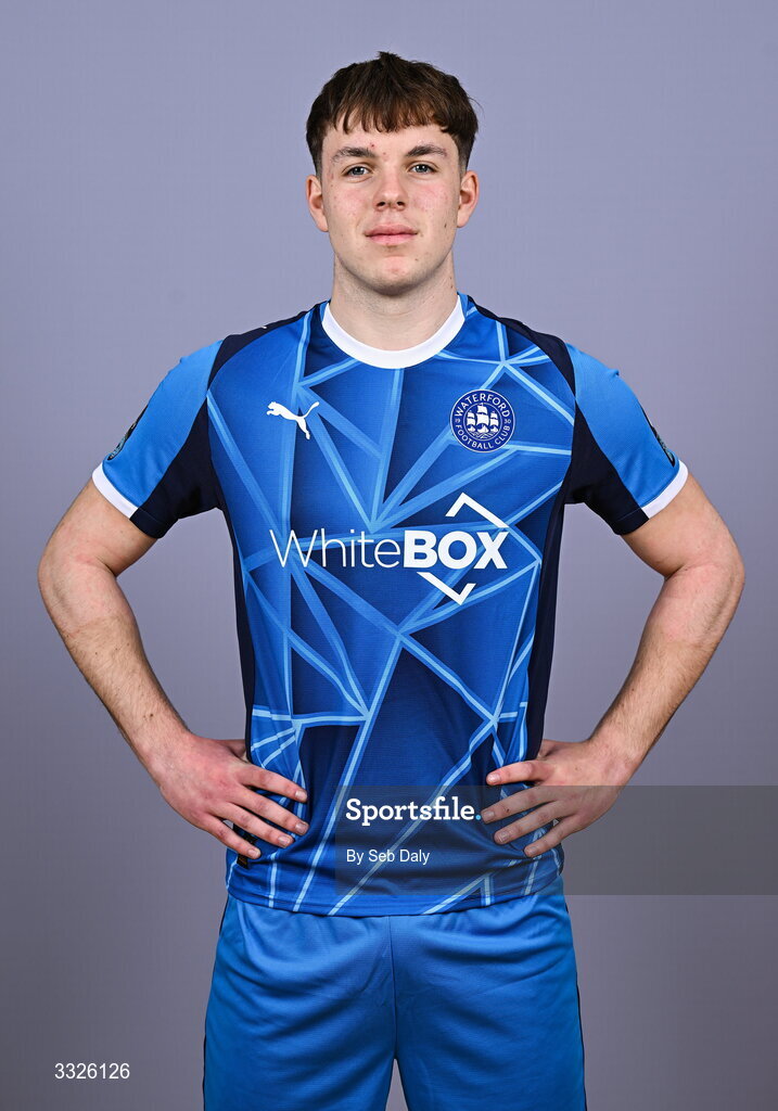 21 January 2026; Alan Zborowski during a Waterford FC squad portraits session at the SETU Arena in Carriganore, Waterford. Photo by Seb Daly/Sportsfile