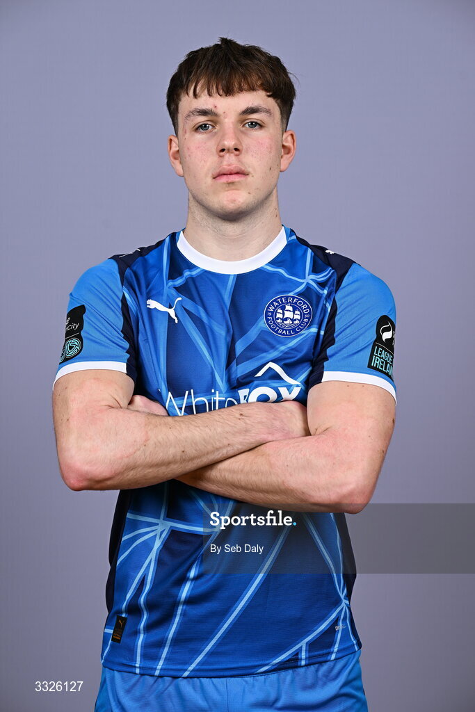 21 January 2026; Alan Zborowski during a Waterford FC squad portraits session at the SETU Arena in Carriganore, Waterford. Photo by Seb Daly/Sportsfile