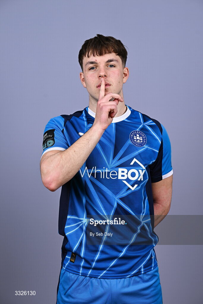 21 January 2026; Alan Zborowski during a Waterford FC squad portraits session at the SETU Arena in Carriganore, Waterford. Photo by Seb Daly/Sportsfile