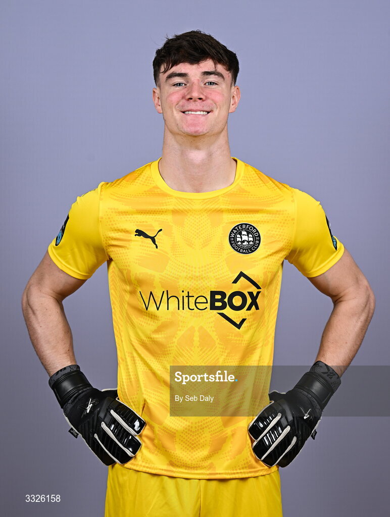 21 January 2026; Stephen McMullan during a Waterford FC squad portraits session at the SETU Arena in Carriganore, Waterford. Photo by Seb Daly/Sportsfile