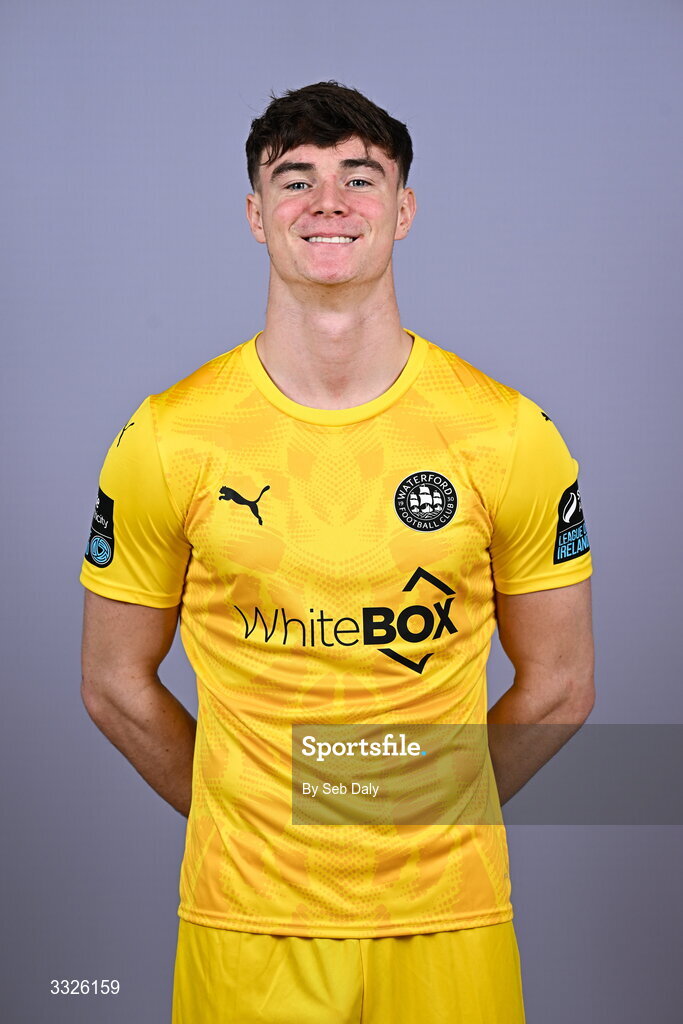 21 January 2026; Stephen McMullan during a Waterford FC squad portraits session at the SETU Arena in Carriganore, Waterford. Photo by Seb Daly/Sportsfile