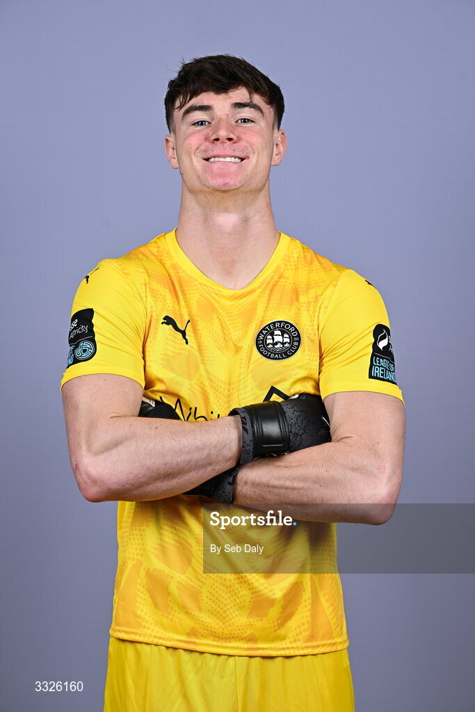 21 January 2026; Stephen McMullan during a Waterford FC squad portraits session at the SETU Arena in Carriganore, Waterford. Photo by Seb Daly/Sportsfile