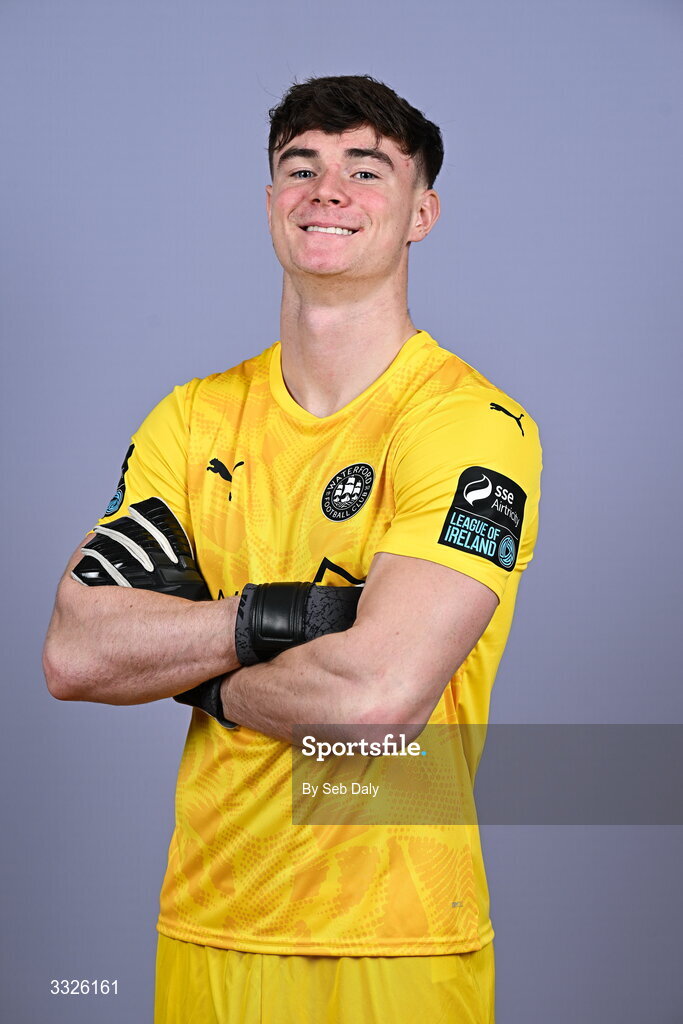 21 January 2026; Stephen McMullan during a Waterford FC squad portraits session at the SETU Arena in Carriganore, Waterford. Photo by Seb Daly/Sportsfile