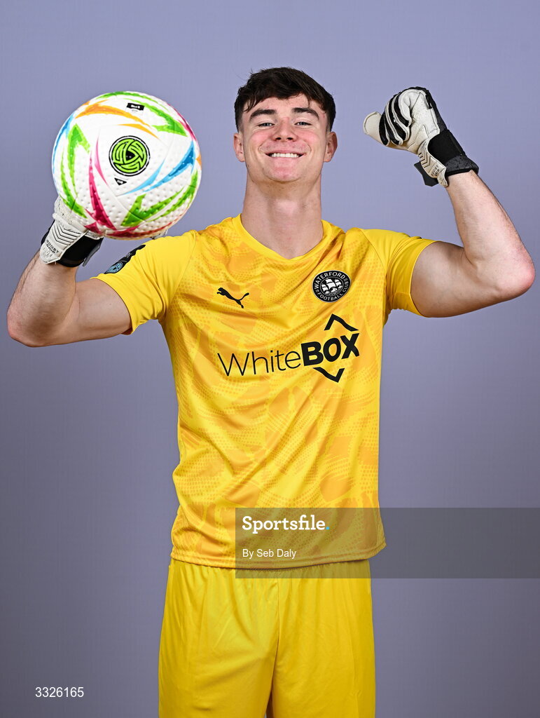21 January 2026; Stephen McMullan during a Waterford FC squad portraits session at the SETU Arena in Carriganore, Waterford. Photo by Seb Daly/Sportsfile