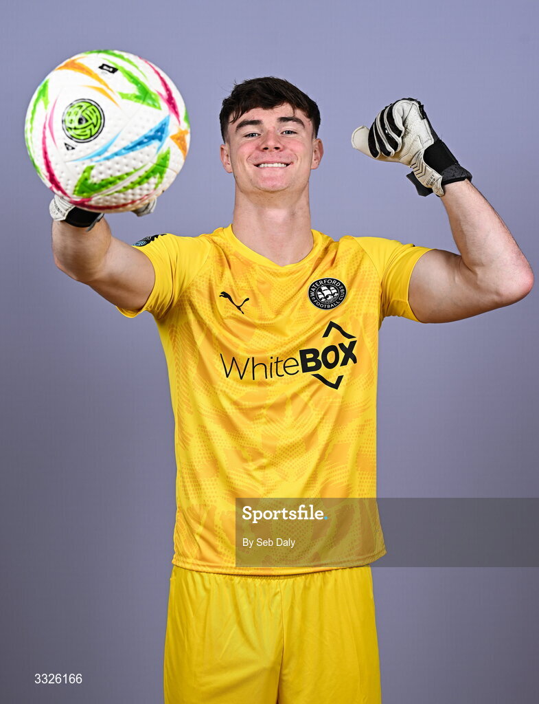 21 January 2026; Stephen McMullan during a Waterford FC squad portraits session at the SETU Arena in Carriganore, Waterford. Photo by Seb Daly/Sportsfile