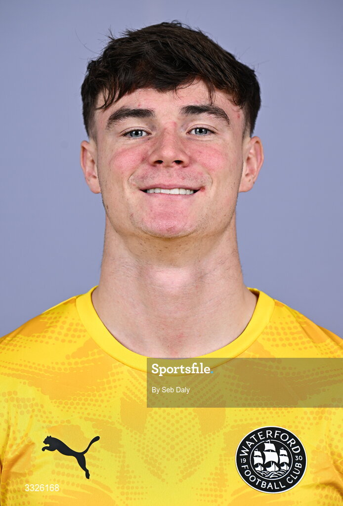 21 January 2026; Stephen McMullan during a Waterford FC squad portraits session at the SETU Arena in Carriganore, Waterford. Photo by Seb Daly/Sportsfile