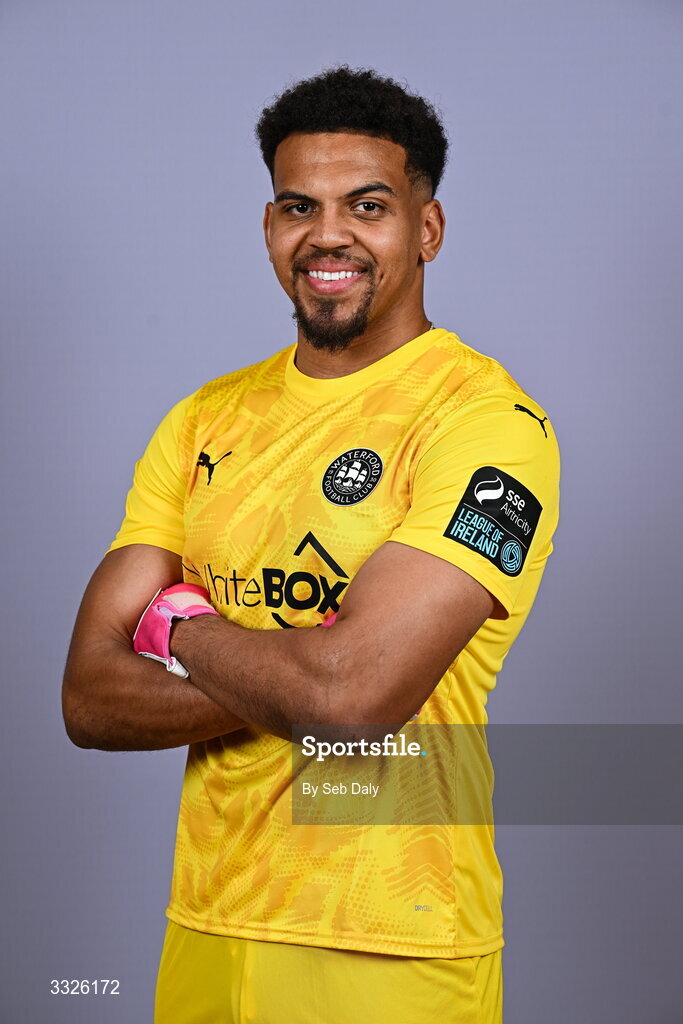 21 January 2026; Arlo Doherty during a Waterford FC squad portraits session at the SETU Arena in Carriganore, Waterford. Photo by Seb Daly/Sportsfile