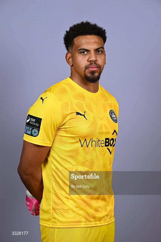 21 January 2026; Arlo Doherty during a Waterford FC squad portraits session at the SETU Arena in Carriganore, Waterford. Photo by Seb Daly/Sportsfile