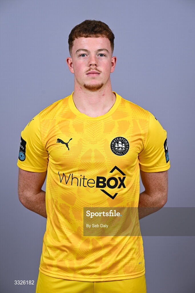 21 January 2026; Jason Healy during a Waterford FC squad portraits session at the SETU Arena in Carriganore, Waterford. Photo by Seb Daly/Sportsfile