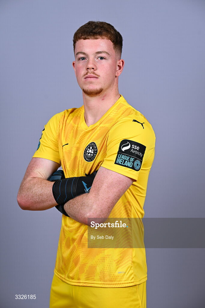 21 January 2026; Jason Healy during a Waterford FC squad portraits session at the SETU Arena in Carriganore, Waterford. Photo by Seb Daly/Sportsfile