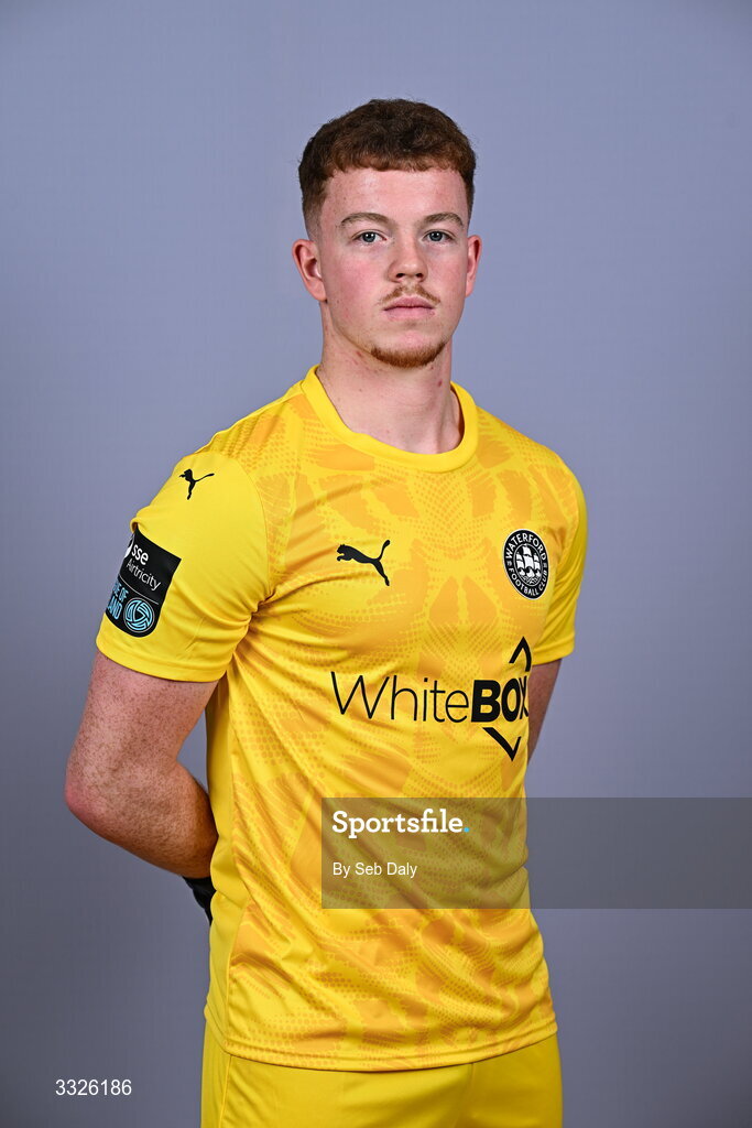 21 January 2026; Jason Healy during a Waterford FC squad portraits session at the SETU Arena in Carriganore, Waterford. Photo by Seb Daly/Sportsfile