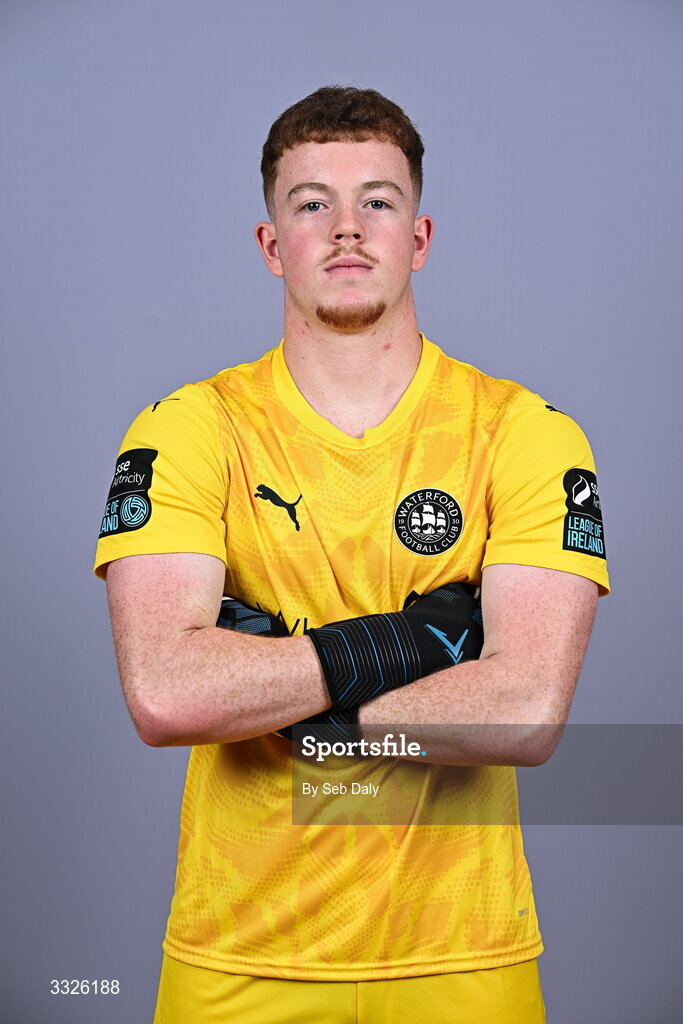 21 January 2026; Jason Healy during a Waterford FC squad portraits session at the SETU Arena in Carriganore, Waterford. Photo by Seb Daly/Sportsfile
