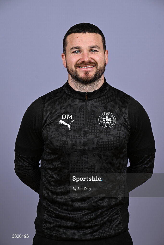 21 January 2026; Strength and conditioning coach Darragh Mulcahy during a Waterford FC squad portraits session at the SETU Arena in Carriganore, Waterford. Photo by Seb Daly/Sportsfile
