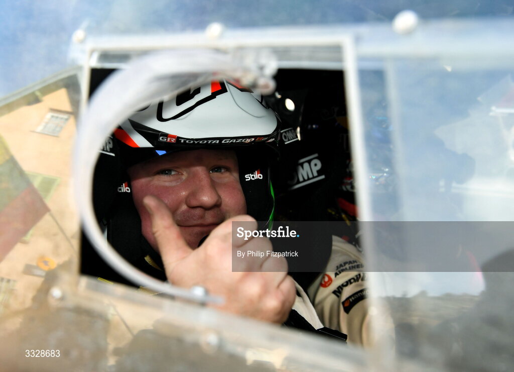 25 January 2026; Toyota GR Yaris Rally1 co-driver Aaron Johnston, from Omagh, Tyrone during the day five of the FIA World Rally Championship Round One in Monte Carlo, France. Photo by Philip Fitzpatrick/Sportsfile