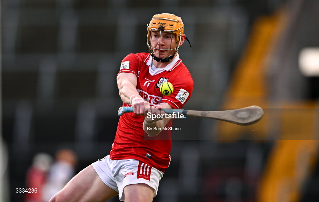 25 January 2026; Shane Barrett of Cork during the Allianz Hurling League Division 1A match between Cork and Waterford at SuperValu Páirc Uí Chaoimh in Cork. Photo by Ben McShane/Sportsfile