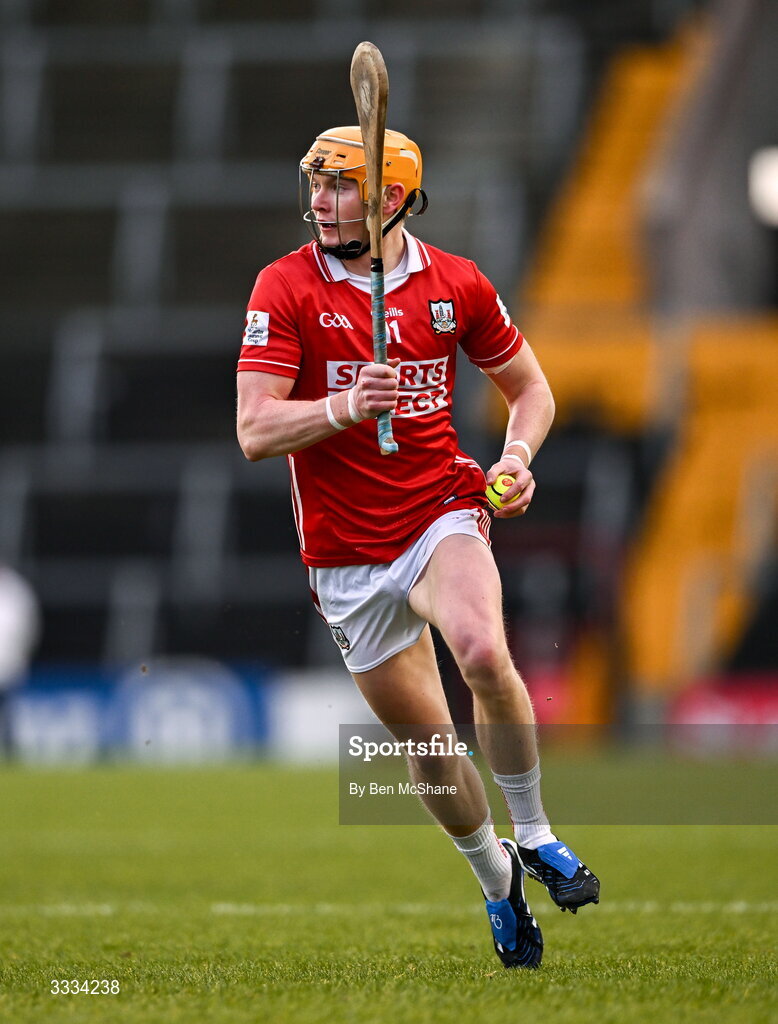 25 January 2026; Shane Barrett of Cork during the Allianz Hurling League Division 1A match between Cork and Waterford at SuperValu Páirc Uí Chaoimh in Cork. Photo by Ben McShane/Sportsfile