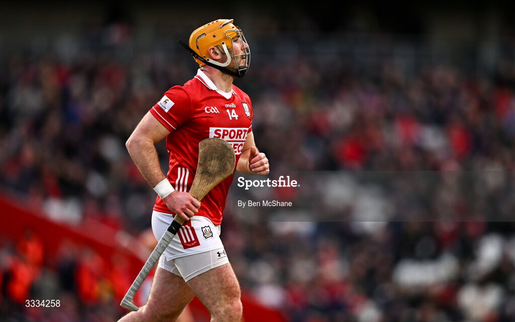 25 January 2026; Declan Dalton of Cork during the Allianz Hurling League Division 1A match between Cork and Waterford at SuperValu Páirc Uí Chaoimh in Cork. Photo by Ben McShane/Sportsfile