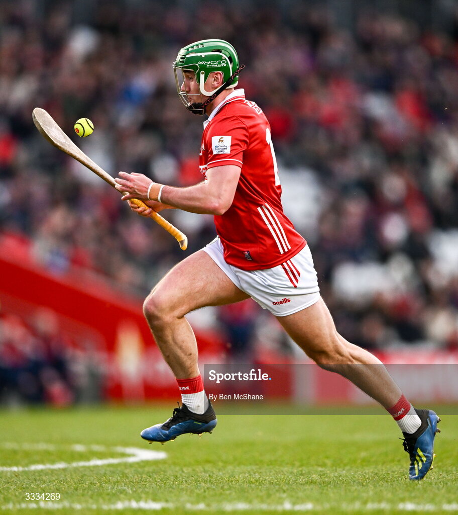 25 January 2026; Brian Roche of Cork during the Allianz Hurling League Division 1A match between Cork and Waterford at SuperValu Páirc Uí Chaoimh in Cork. Photo by Ben McShane/Sportsfile