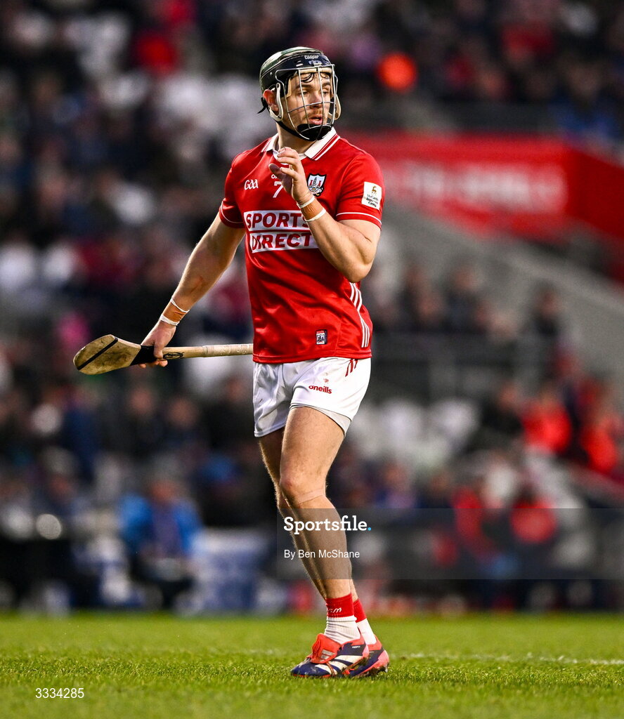 25 January 2026; Mark Coleman of Cork during the Allianz Hurling League Division 1A match between Cork and Waterford at SuperValu Páirc Uí Chaoimh in Cork. Photo by Ben McShane/Sportsfile