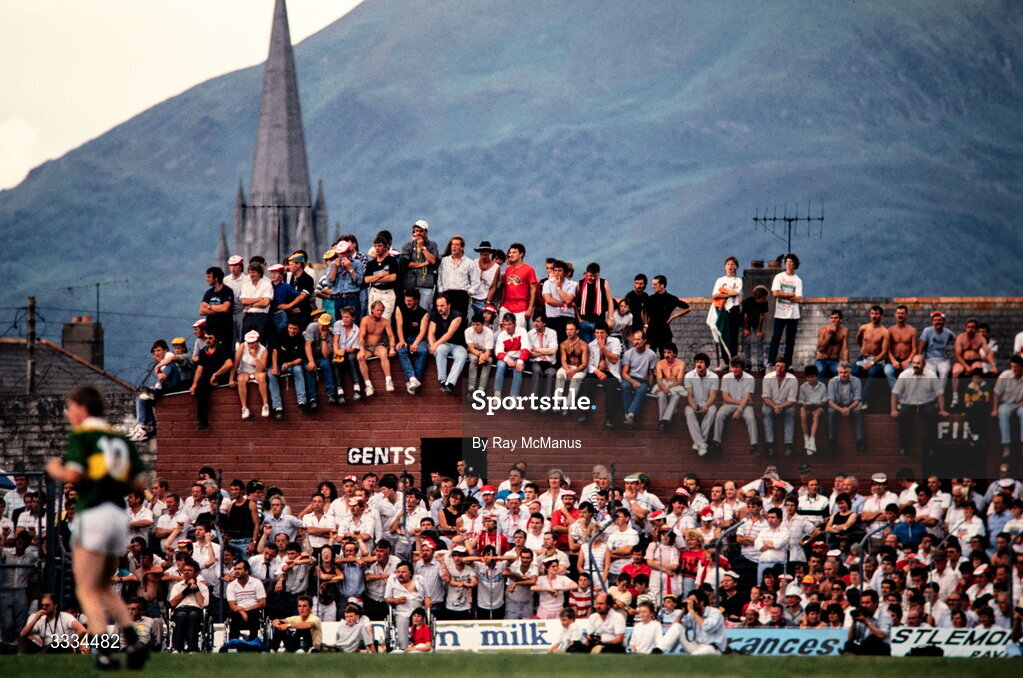 1 July 1984; The spectators look on during the Munster Senior Football Final match between Kerry and Cork at Fitzgerald Stadium in Killarney, Kerry. Photo by Ray McManus/Sportsfile