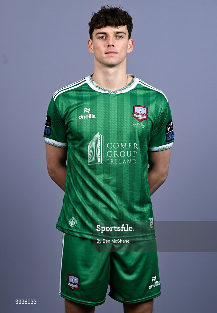 31 January 2026; Goalkeeper Evan Watts during a Galway United squad portraits session at Galway United FC Shop in Galway. Photo by Ben McShane/Sportsfile