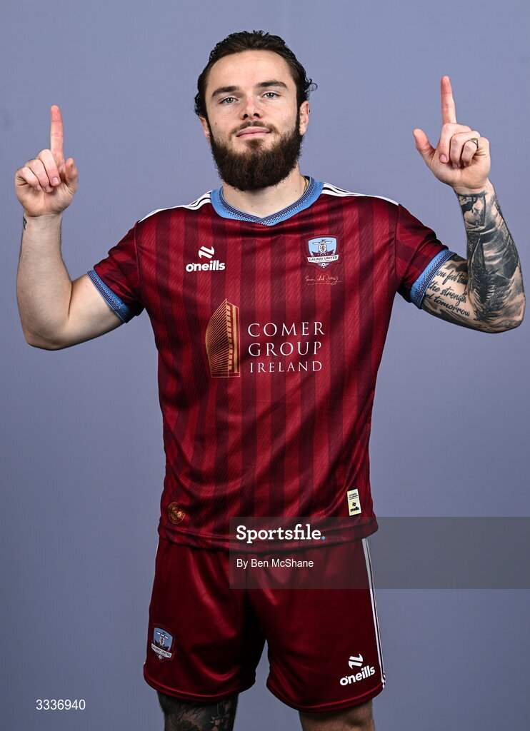 31 January 2026; Nicolas Fleuriau Chateau during a Galway United squad portraits session at Galway United FC Shop in Galway. Photo by Ben McShane/Sportsfile