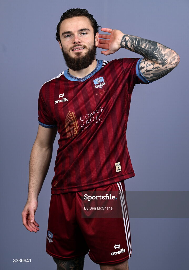 31 January 2026; Nicolas Fleuriau Chateau during a Galway United squad portraits session at Galway United FC Shop in Galway. Photo by Ben McShane/Sportsfile