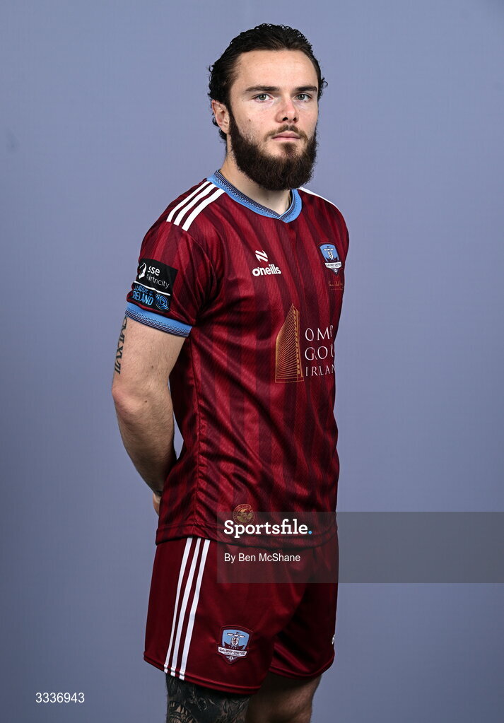 31 January 2026; Nicolas Fleuriau Chateau during a Galway United squad portraits session at Galway United FC Shop in Galway. Photo by Ben McShane/Sportsfile