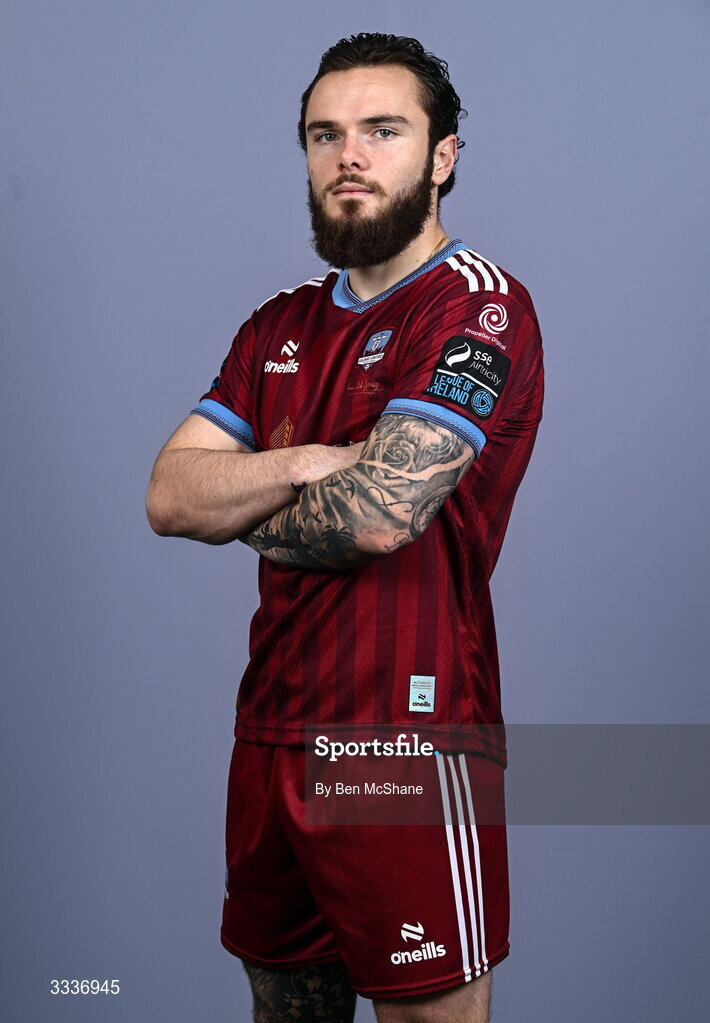 31 January 2026; Nicolas Fleuriau Chateau during a Galway United squad portraits session at Galway United FC Shop in Galway. Photo by Ben McShane/Sportsfile