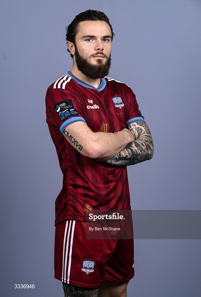 31 January 2026; Nicolas Fleuriau Chateau during a Galway United squad portraits session at Galway United FC Shop in Galway. Photo by Ben McShane/Sportsfile