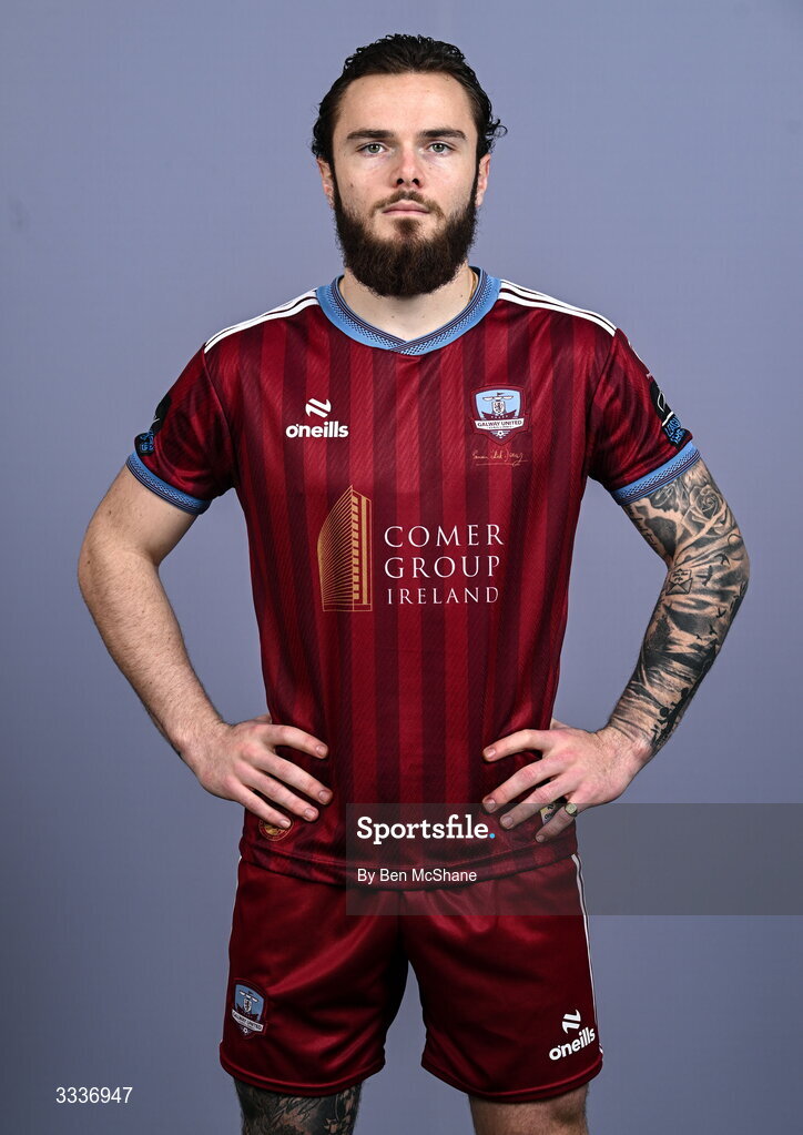 31 January 2026; Nicolas Fleuriau Chateau during a Galway United squad portraits session at Galway United FC Shop in Galway. Photo by Ben McShane/Sportsfile