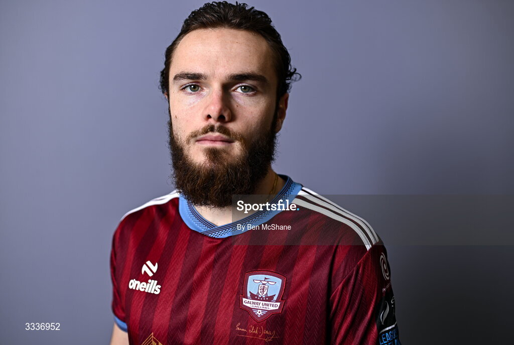31 January 2026; Nicolas Fleuriau Chateau during a Galway United squad portraits session at Galway United FC Shop in Galway. Photo by Ben McShane/Sportsfile