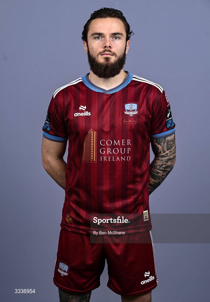 31 January 2026; Nicolas Fleuriau Chateau during a Galway United squad portraits session at Galway United FC Shop in Galway. Photo by Ben McShane/Sportsfile