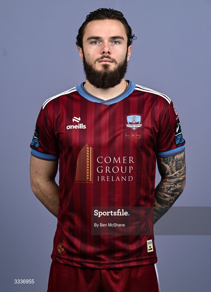 31 January 2026; Nicolas Fleuriau Chateau during a Galway United squad portraits session at Galway United FC Shop in Galway. Photo by Ben McShane/Sportsfile
