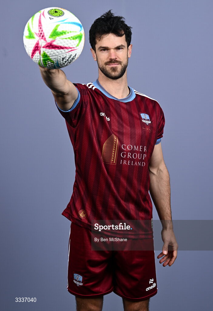 31 January 2026; Jimmy Keohane during a Galway United squad portraits session at Galway United FC Shop in Galway. Photo by Ben McShane/Sportsfile