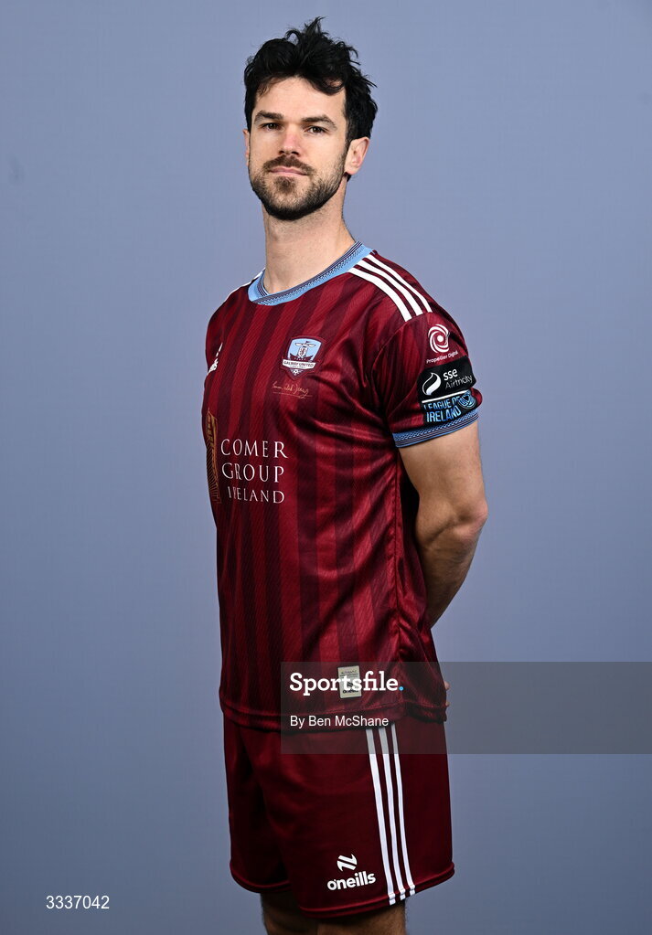 31 January 2026; Jimmy Keohane during a Galway United squad portraits session at Galway United FC Shop in Galway. Photo by Ben McShane/Sportsfile