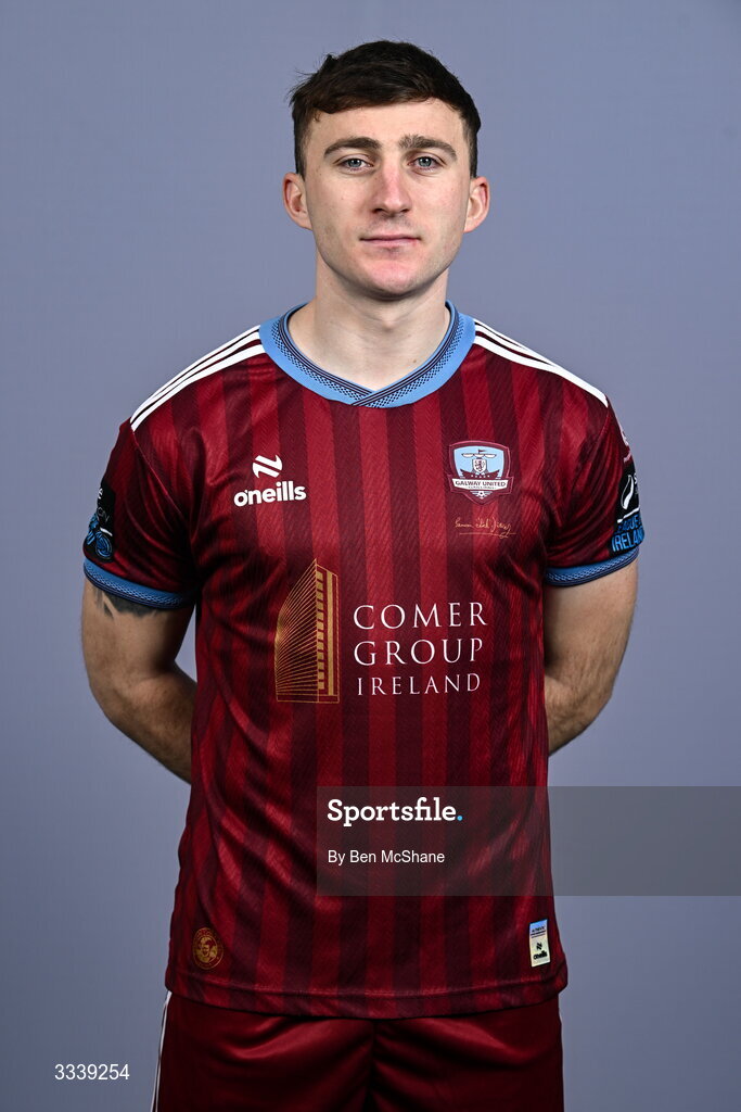 31 January 2026; Ed McCarthy during a Galway United squad portraits session at Galway United FC Shop in Galway. Photo by Ben McShane/Sportsfile