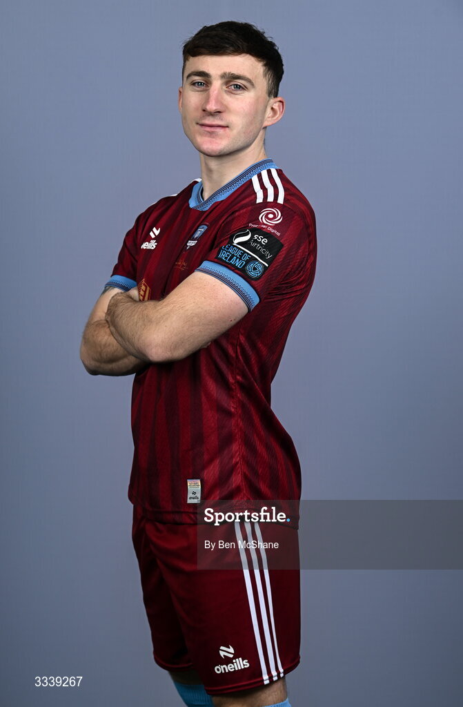 31 January 2026; Ed McCarthy during a Galway United squad portraits session at Galway United FC Shop in Galway. Photo by Ben McShane/Sportsfile