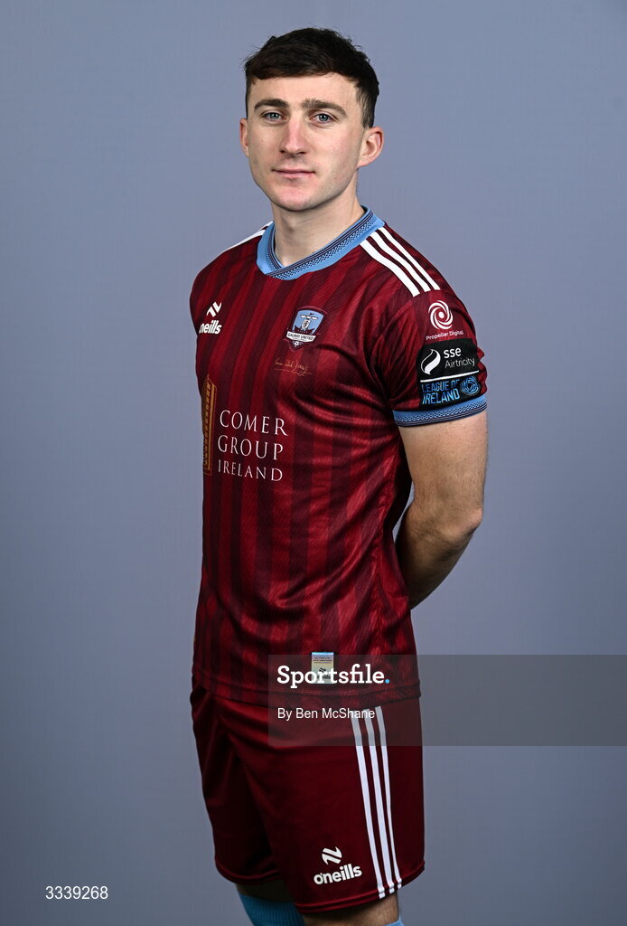 31 January 2026; Ed McCarthy during a Galway United squad portraits session at Galway United FC Shop in Galway. Photo by Ben McShane/Sportsfile