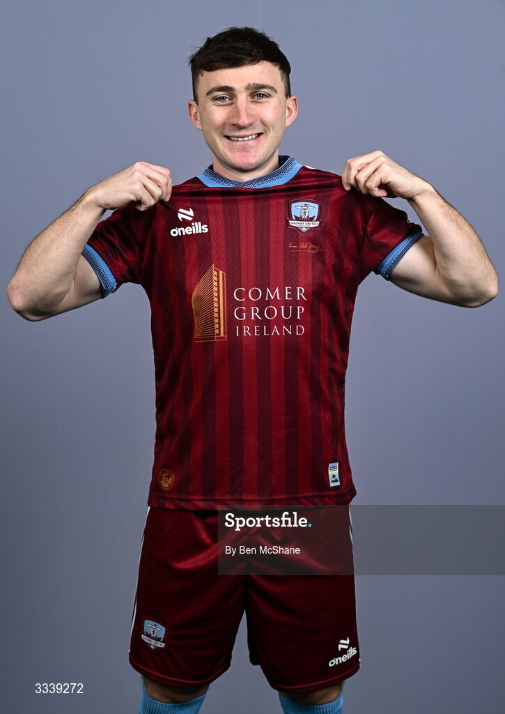 31 January 2026; Ed McCarthy during a Galway United squad portraits session at Galway United FC Shop in Galway. Photo by Ben McShane/Sportsfile