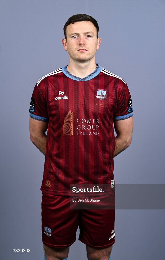 31 January 2026; Killian Brouder during a Galway United squad portraits session at Galway United FC Shop in Galway. Photo by Ben McShane/Sportsfile